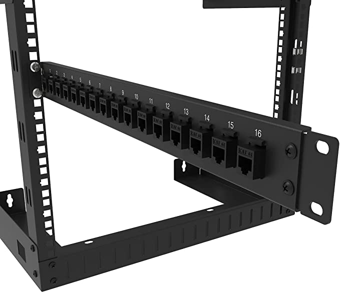 12 Port 1U patch panel for keystone jack