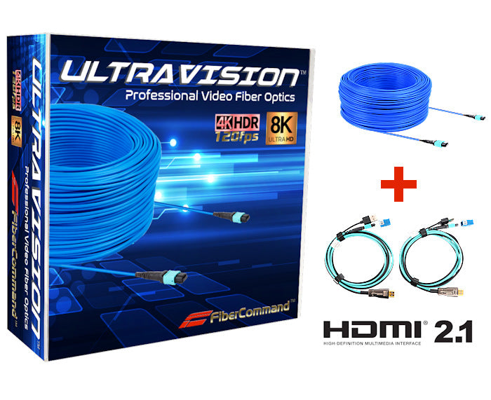 PureFiber® ULTRAVISION®| اتش دي ام اي 2.1 بسرعة 48 جيجابت في الثانية | 4K120 هرتز | 8 كيلو 60 هرتز | كابل حزمة HDR -