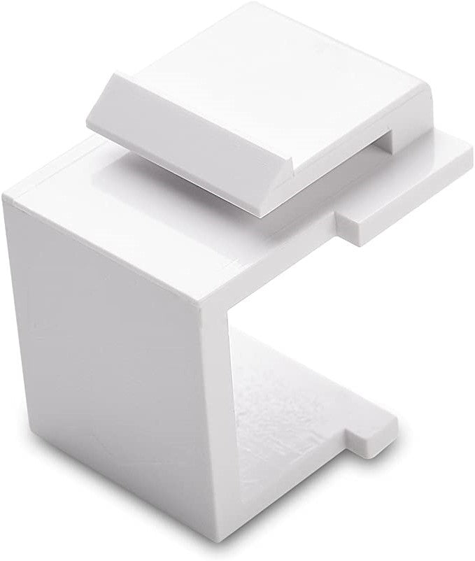 KEYSTONE BLANK | Blank Keystone Jack Inserts in White