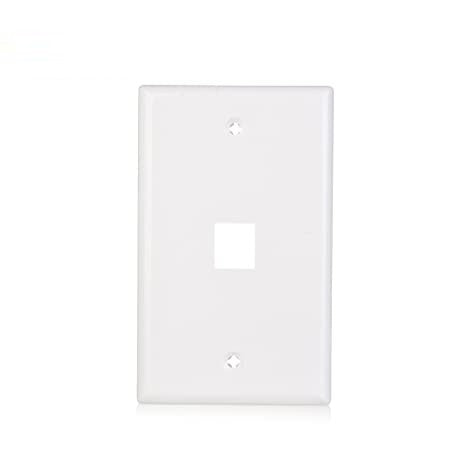 WALL PLATE 1-PORT | Keystone Jack Wall Plate in White