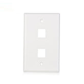 WALL PLATE 2-PORT |  Keystone Jack Wall Plate in White