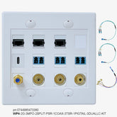 FiberWallplate® - WP4  | Most Complete - Designed for  PureFiber®  PRO-24 Cable