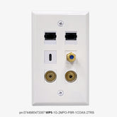 WP5 - valfri väggplatta för PurFiber PRO underhållningskabel |  FiberWallplate