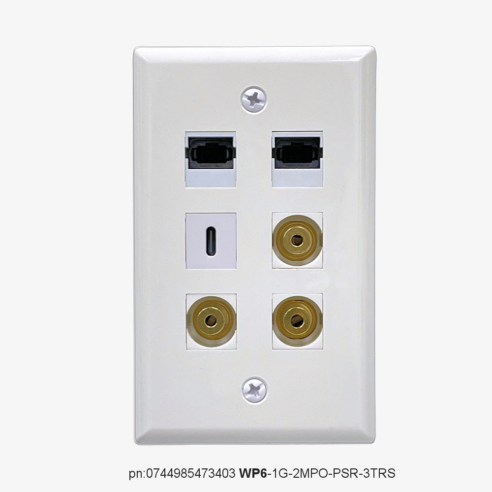 FiberWallplate® - WP6 | PureFiber® PRO-24 için tasarlanmıştır