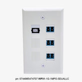 WP31 - optional Wall Plate for FA2 | FiberWallplate