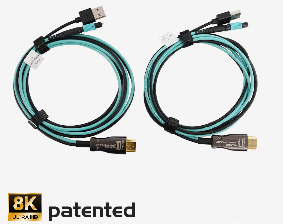 PureFiber® PRO - HDMI & Internet  Pre-Terminated Hybrid Fiber Cable w