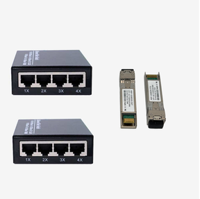 FIBER ETHERNET |  4-Ports Ethernet over Fiber Optic Speed