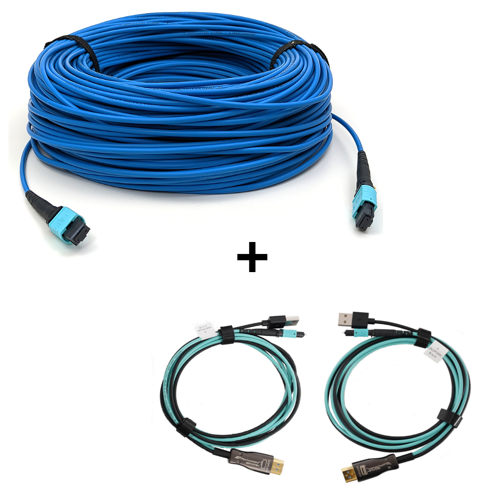 1m HDMI 2.0 Male to Male Black Cable Max Resolution Up to 4096x2160 (DCI  4K), Your Fiber Optic Solution