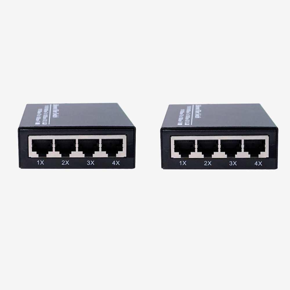 FIBER ETHERNET | 4-Port Ethernet melalui Kelajuan Gentian Optik