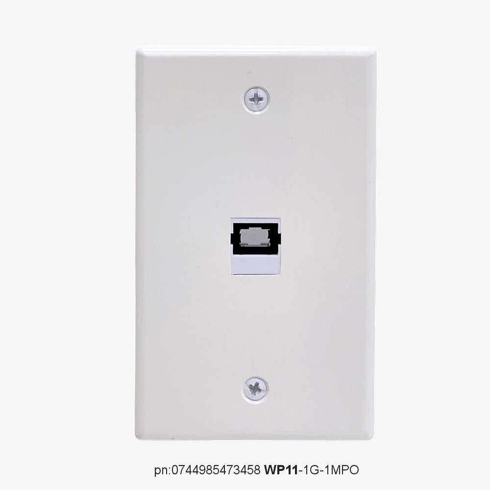 FiberWallplate® - WP11  |    Single MPO  connector wall plate