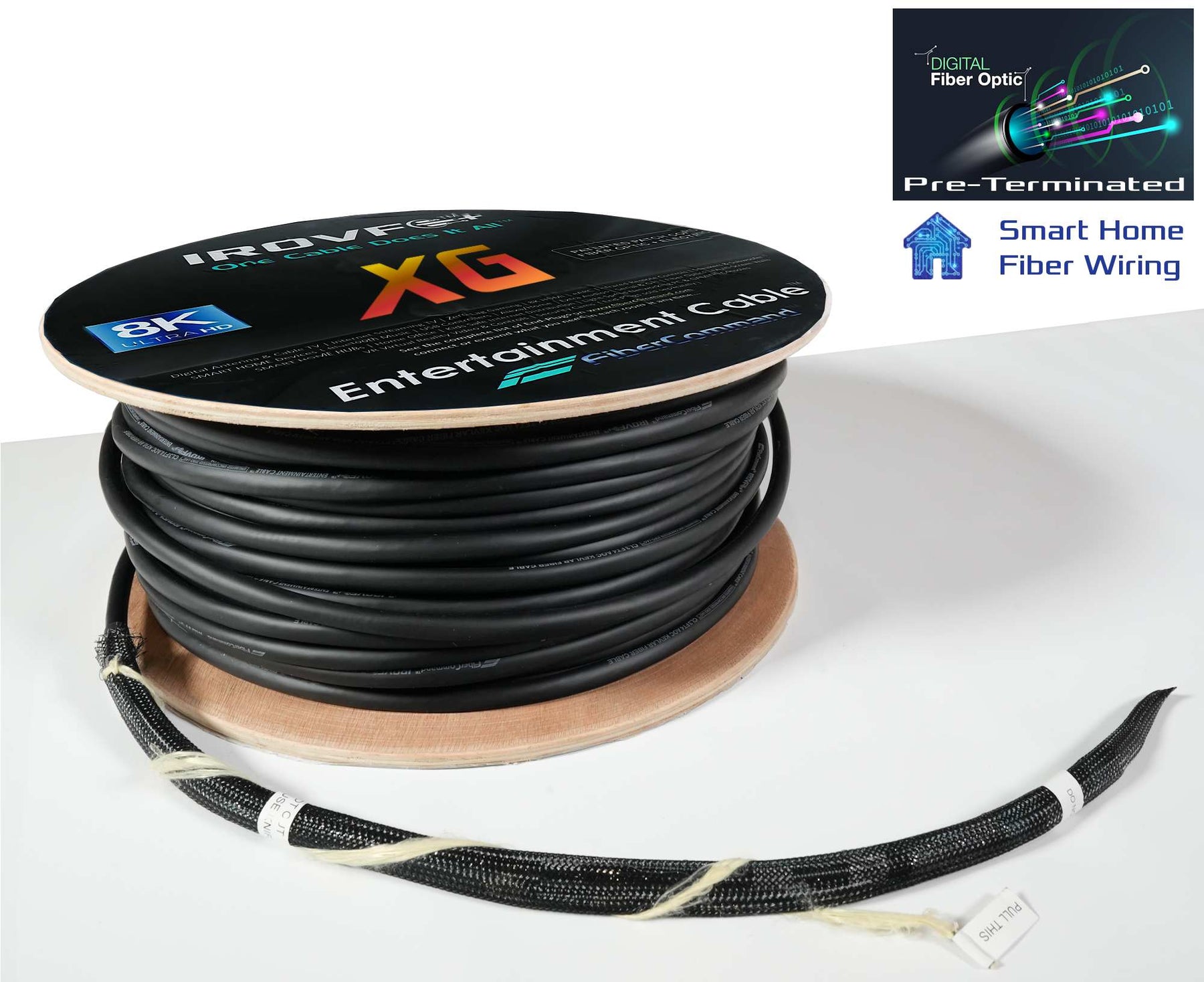 PureFiber® XG-HDMI- | Vorkonfektioniertes Hybrid-Glasfaserkabel mit HDMI 2.1 8k (G)