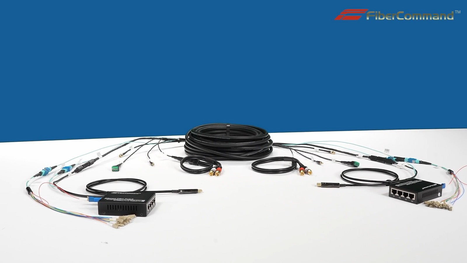 PureFiber® PRO - HDMI e Internet | Cabo de fibra híbrido pré-terminado com pacote HDMI 2.1 8k com Internet sobre fibra