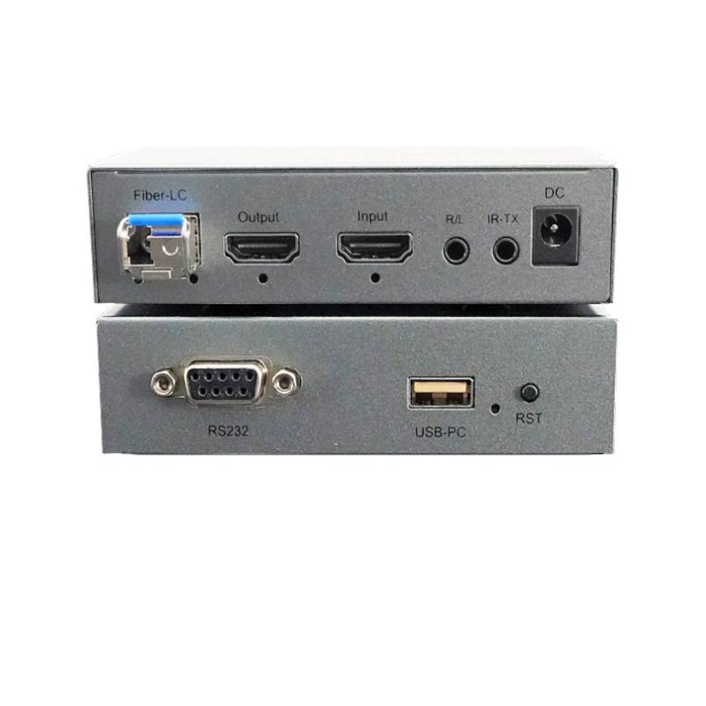 FIBER OFFICE | KVM Office Extender 4K@60 HDMI מקלדת עכבר מעל מהירות סיבים אופטיים