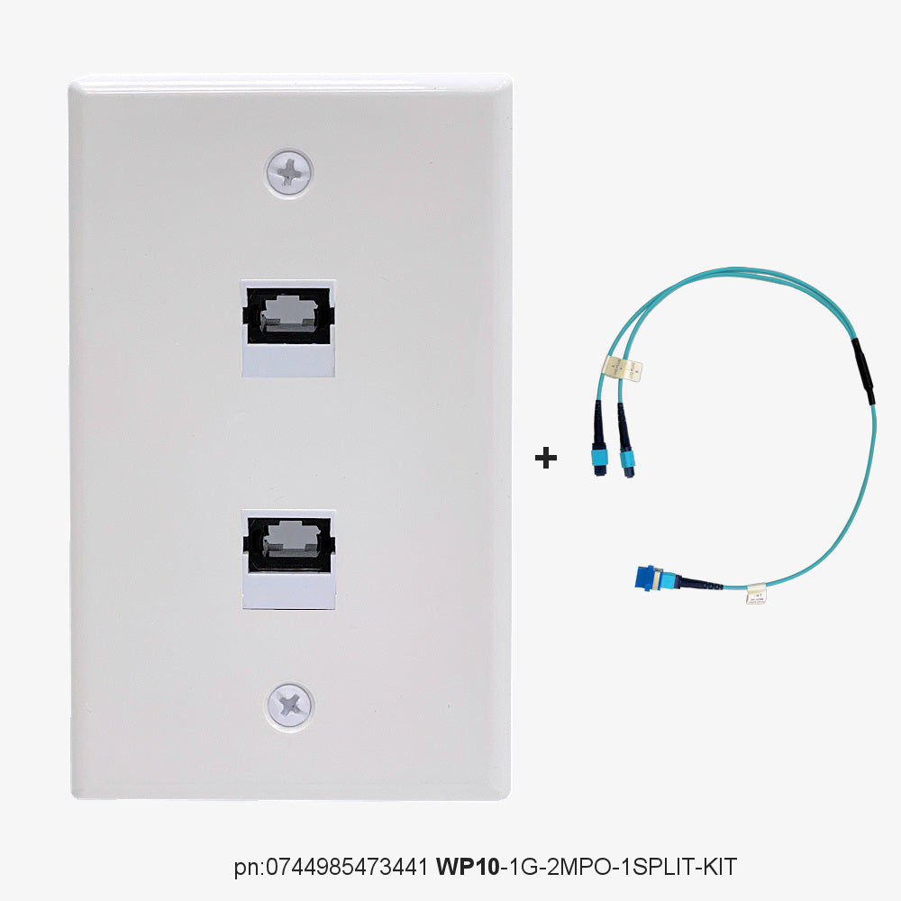 FiberWallplate® - WP10 | Dos conectores MPO