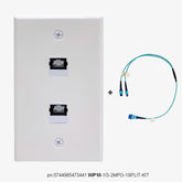 FiberWallplate® - WP10   |    Two MPO  connectors